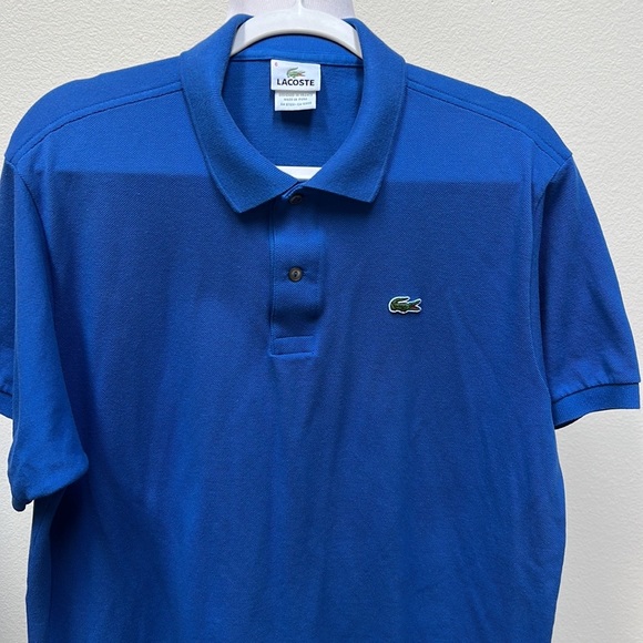Lacoste Blue Polo Shirt Mens Sz FR 6 / US Large - Picture 2 of 13